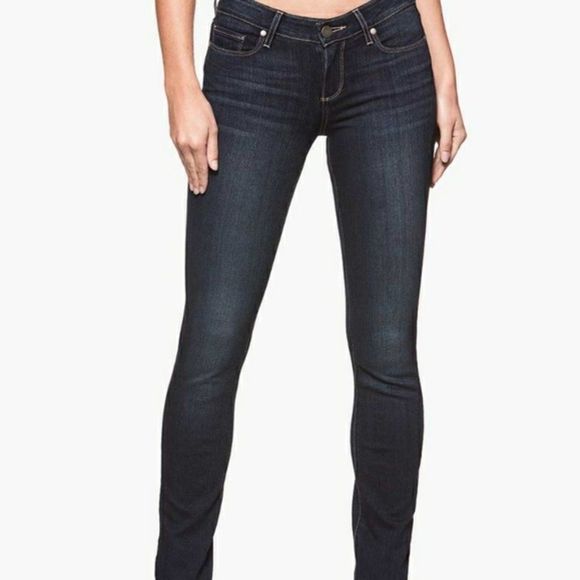 PAIGE Denim - Paige Women's Straight Leg Dark Blue Wash Jeans Size 26